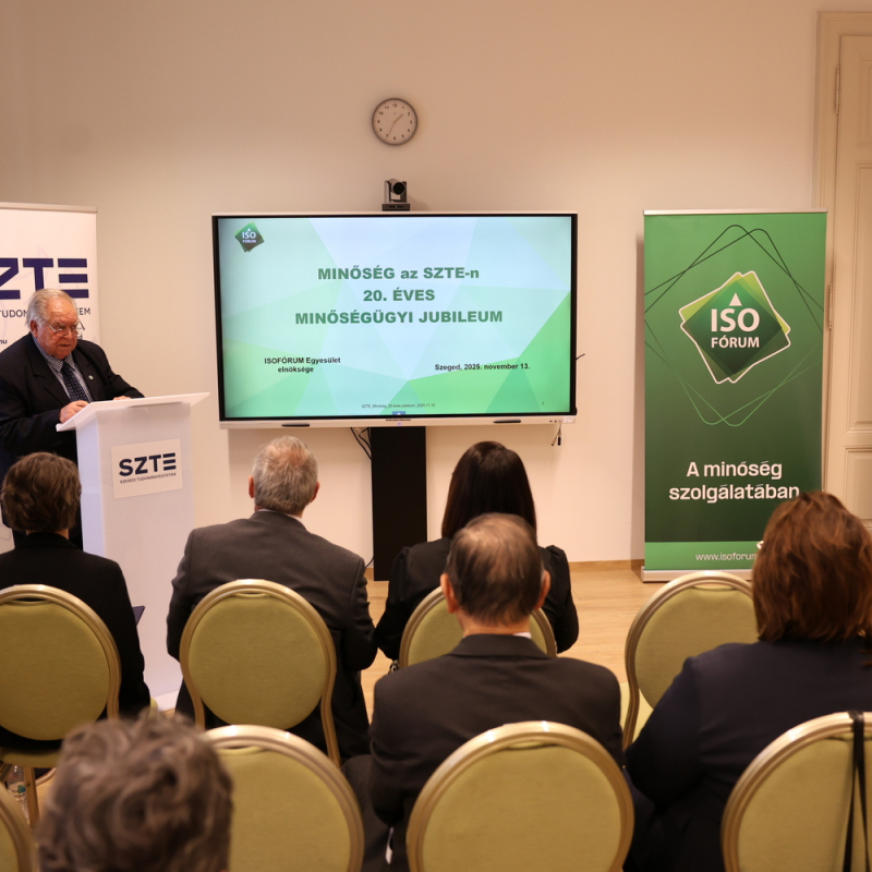 20 éves MIR jubileum és sikeres SZTE rendezvény a 2025. évi Minőségügyi Világnapon.