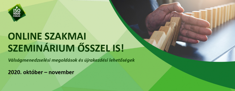 Őszi Online Szakmai Szemináriumok ősszel is! Őszi Online Szakmai Szemináriumok ősszel is!